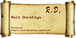 Reit Dorottya névjegykártya